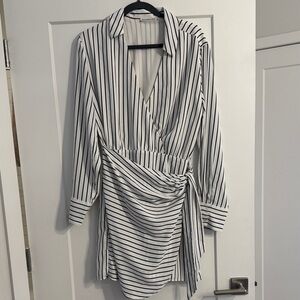 Abercrombie & Fitch Black and White Striped Dress